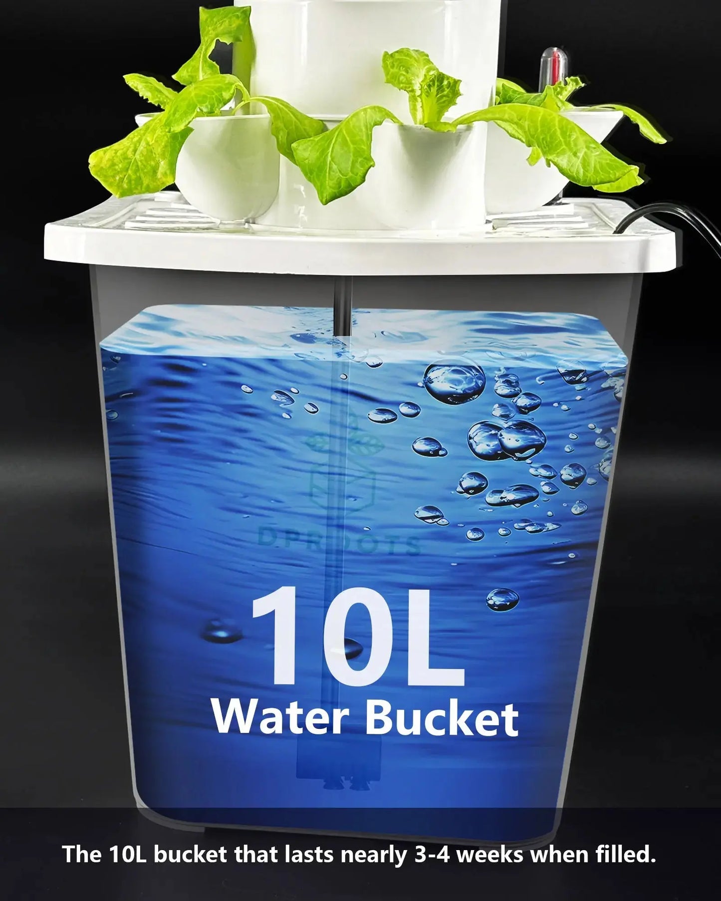 Hydroponic Tower Growing System,30 Pods Vertical Garden,Suitable for Indoor and Greenhouse, Grow Herbs and Vegetables,Houseplant Farming with Water Circulation and Automatic Timer - DPROOTS