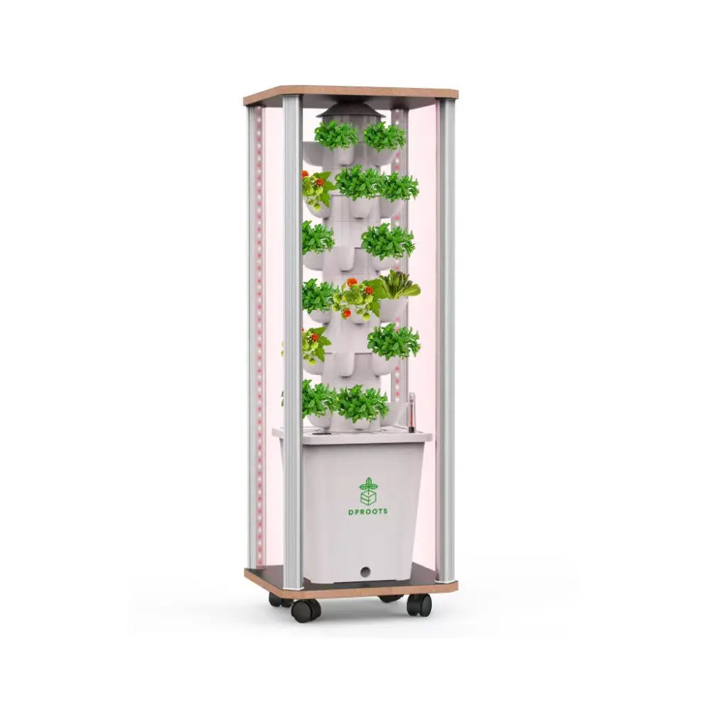 DPROOTS Garden T6 Hydroponic Tower-30 Pods Plant Grow Light System DPROOTS