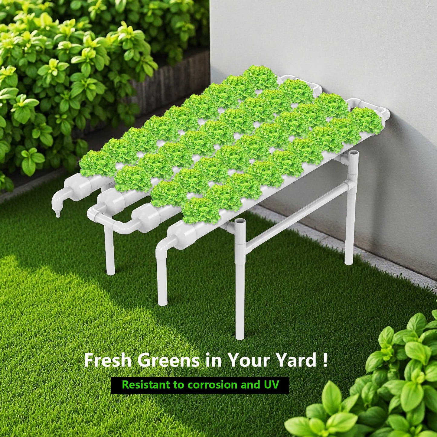 DPROOTS Garden NFT Hydroponic Growing System Kit - 36 Plant Sites