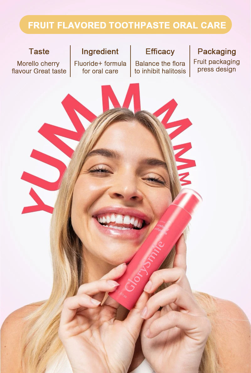 GlorySmile Fruity Toothpaste – Fresh Breath & Gentle Daily Whitening GlorySmile