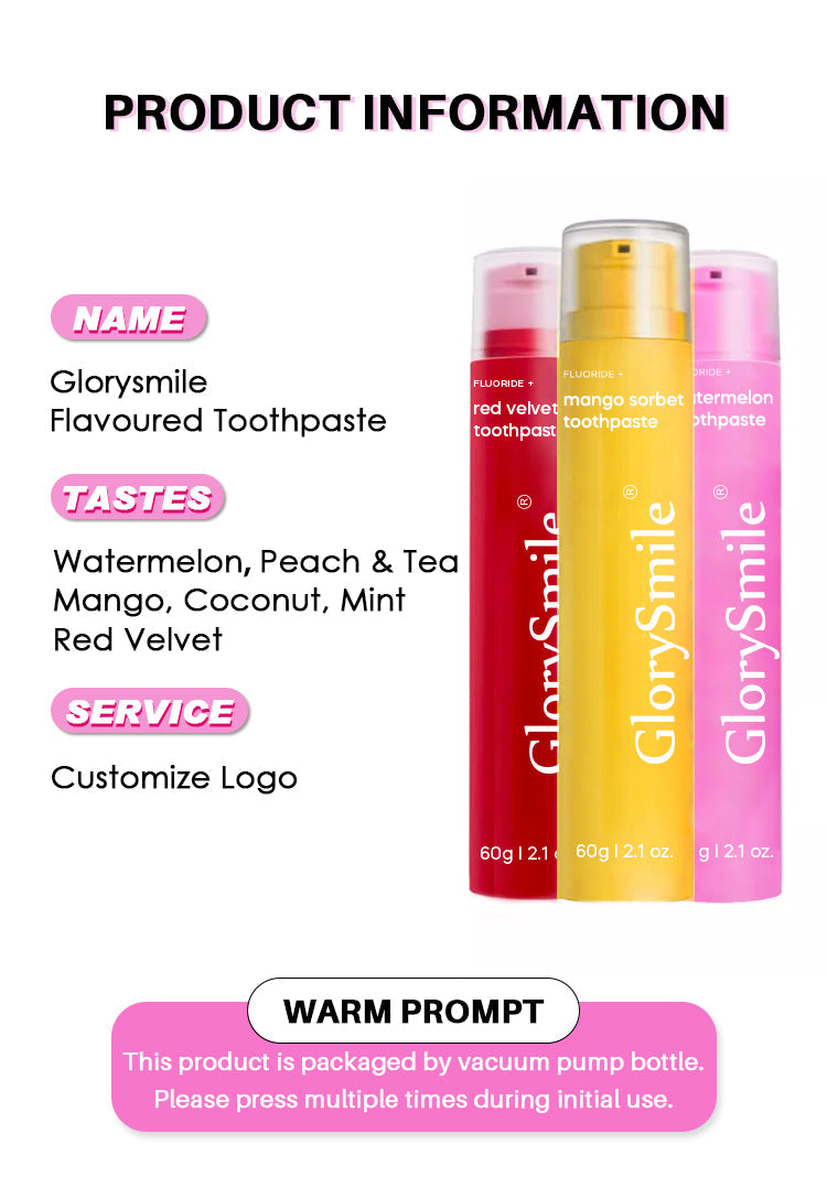 GlorySmile Fruity Toothpaste – Fresh Breath & Gentle Daily Whitening