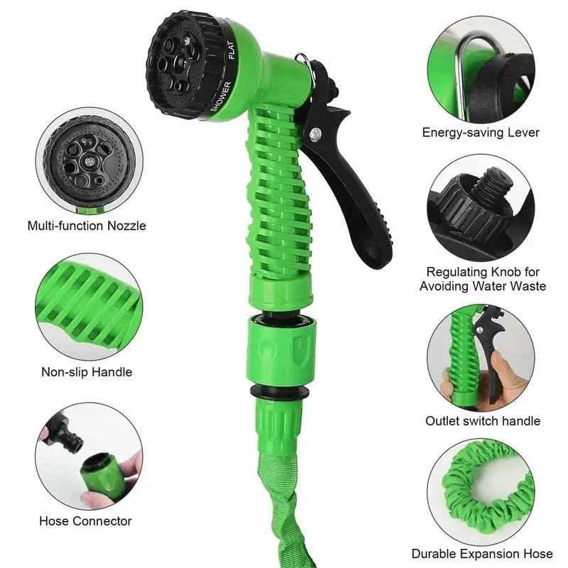 Home Garden Watering Gun Hose With 7 Water Spraying Functions - DPROOTS