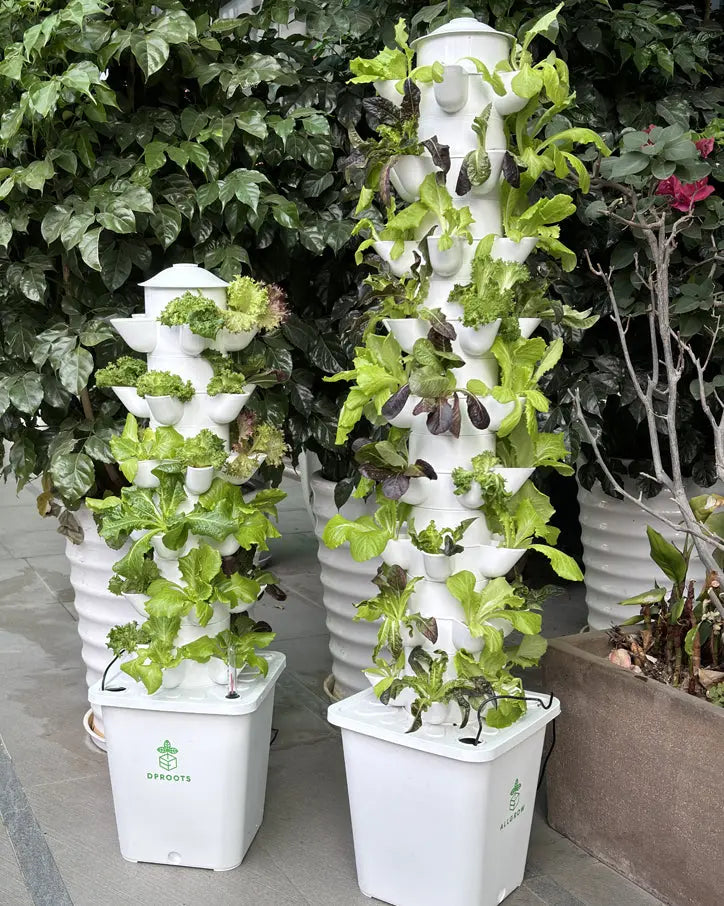 DPROOTS Garden T9C Hydroponic Tower-45 Pods Plant System - DPROOTS