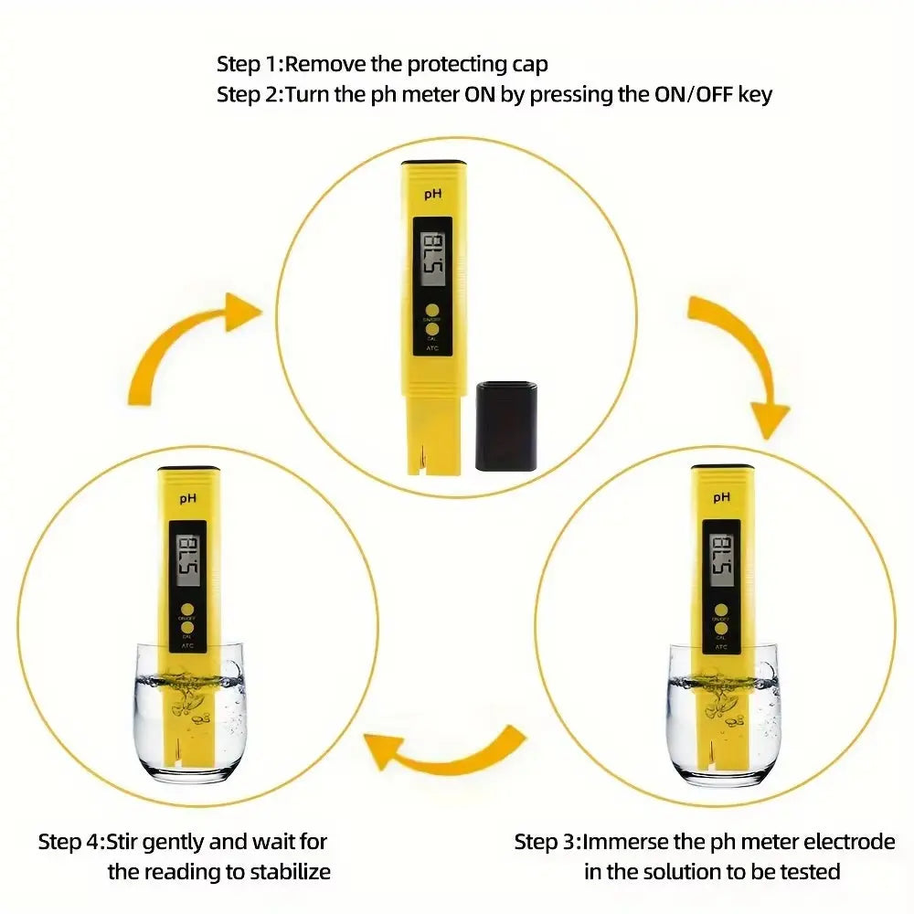 Digital PH /TDS/ EC Meter Tester Thermometer Pen - DPROOTS