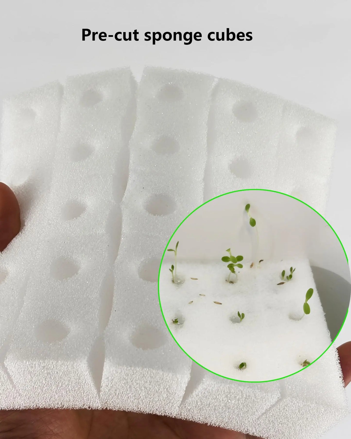 DPROOTS Garden 150PCS Sponges and 40PCS Plant Basket for NFT Hydroponic Planting Grow Seed Starters