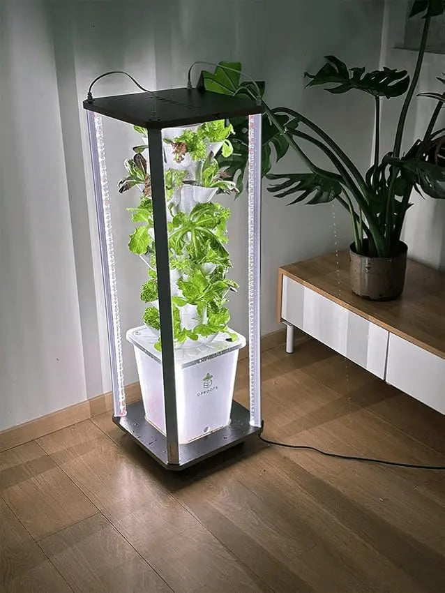 DPROOTS Garden T6 Hydroponic Tower-30 Pods Plant Grow Light System - DPROOTS