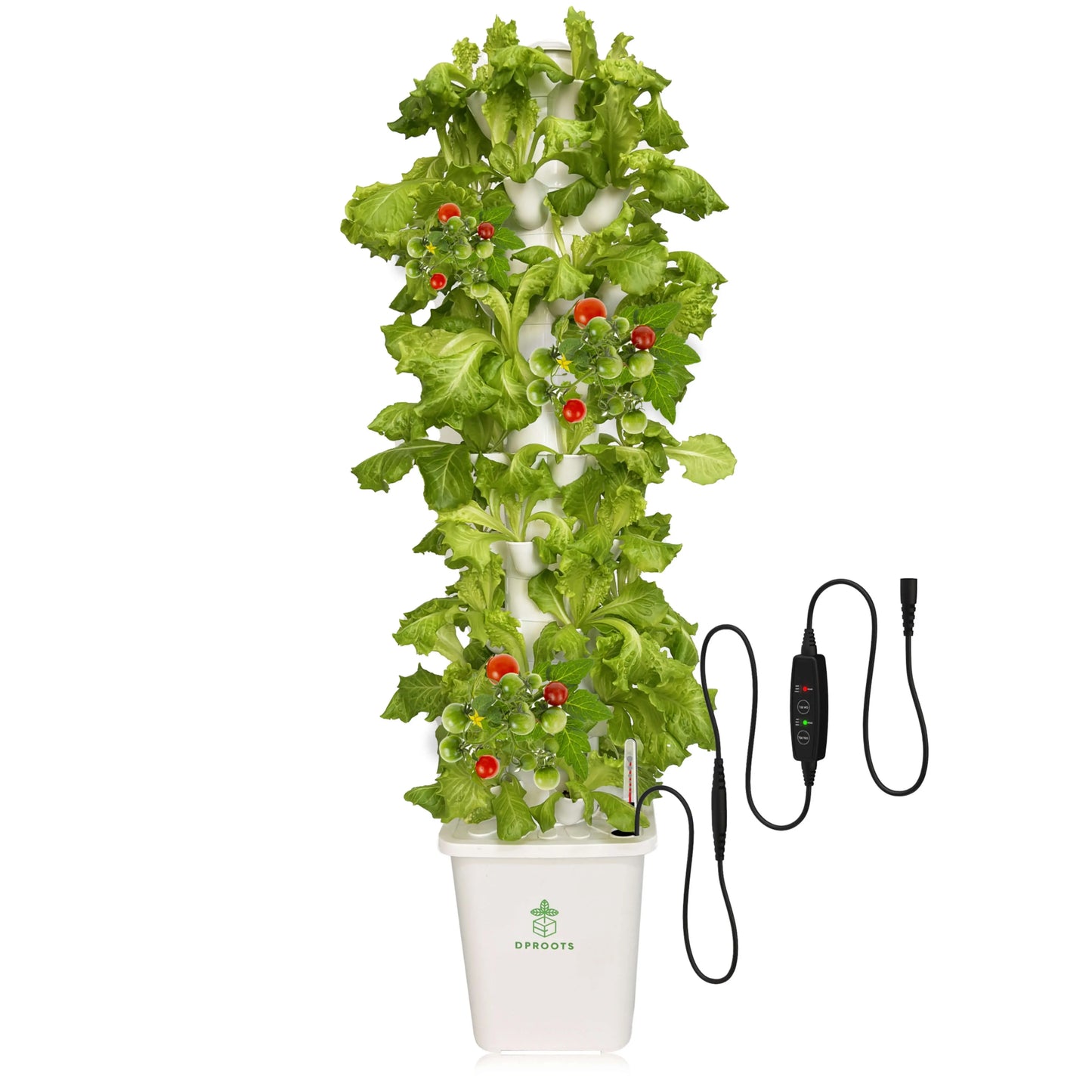 DPROOTS Garden T9C Hydroponic Tower-45 Pods Plant System - DPROOTS