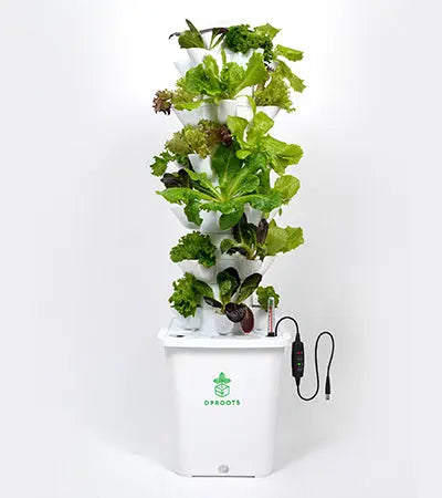 DPROOTS Garden T6C Hydroponic Tower-30 Pods Plant System - DPROOTS