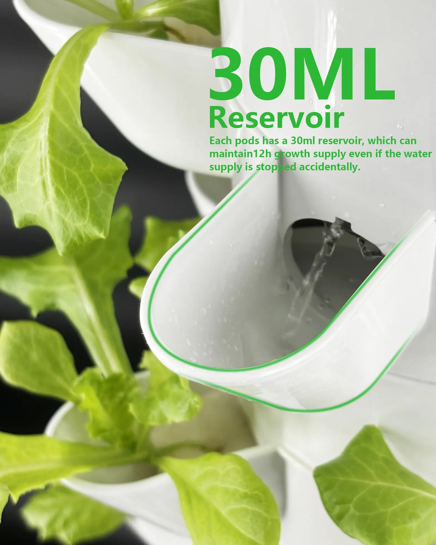 Hydroponic Tower Growing System,30 Pods Vertical Garden,Suitable for Indoor and Greenhouse, Grow Herbs and Vegetables,Houseplant Farming with Water Circulation and Automatic Timer - DPROOTS