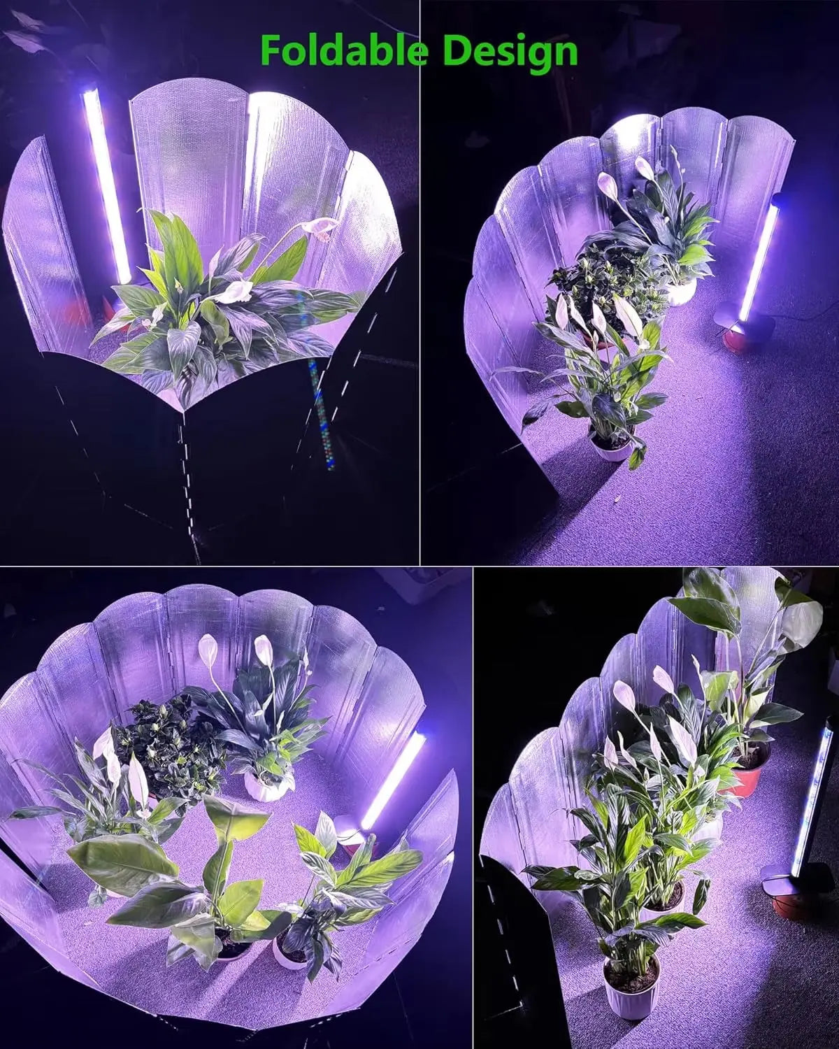 Foldable Plant Growth Reflective Panel Film for Increases Light Coverage Metal Plate & Aluminum Foil Home Indoor Gardening - DPROOTS