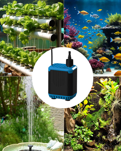 DPROOTS Garden 211GPH 12V DC 20W Submersible Water Pump with Timer Adaptor